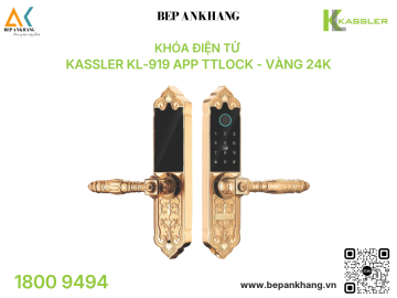 Khóa điện tử Kassler KL-919 App TTLOCK - VÀNG 24K